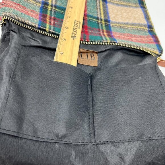 LIB New York Plaid  Wristlet Tan/Red/Green/ - Picture 12 of 12